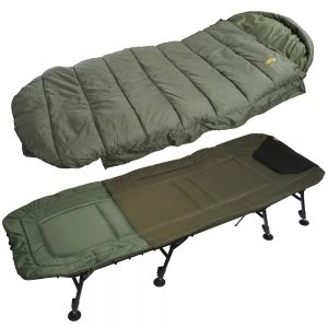 Lehátko Flat Bedchair 8Legs + spacák Cruzade Sleeping Bag